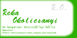 reka okolicsanyi business card